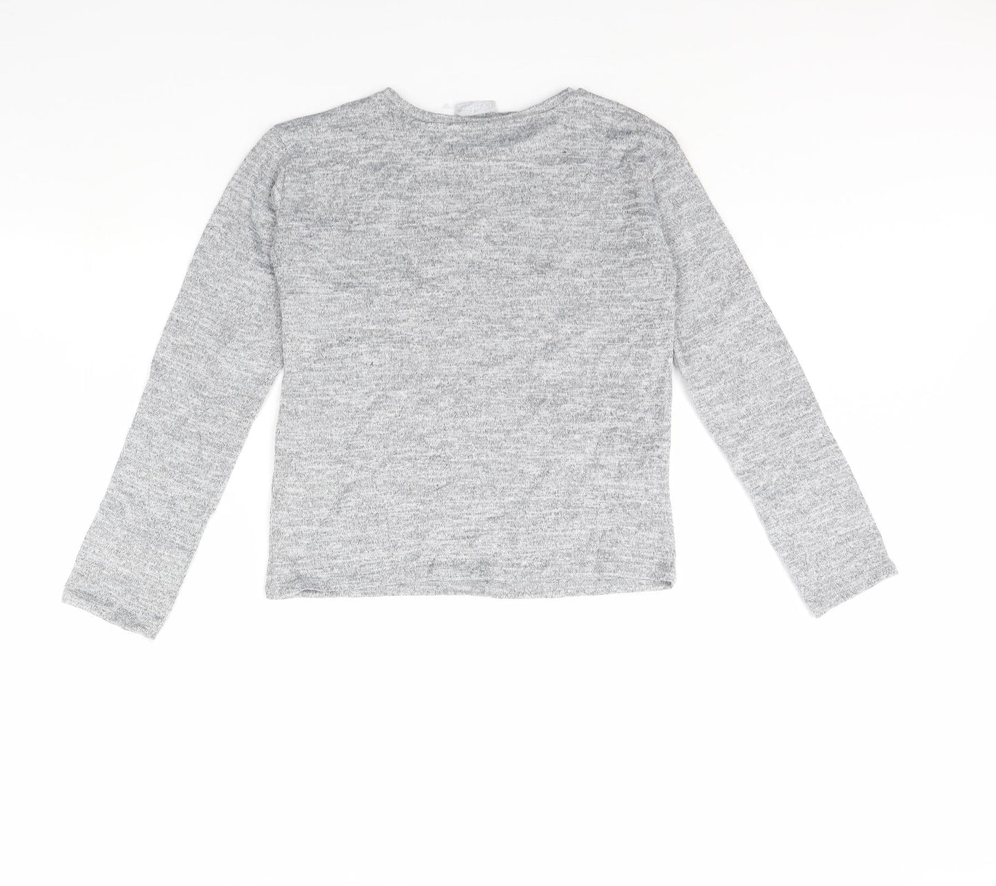 I Love Girls Wear Girls Grey   Pullover Jumper Size 11 Years  - Unicorn