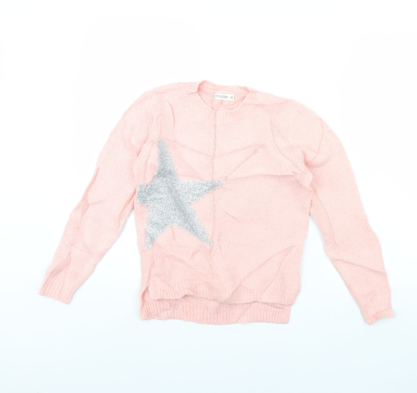 kite & cosmic Girls Pink   Pullover Jumper Size 9 Years  - STAR