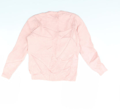 kite & cosmic Girls Pink   Pullover Jumper Size 9 Years  - STAR