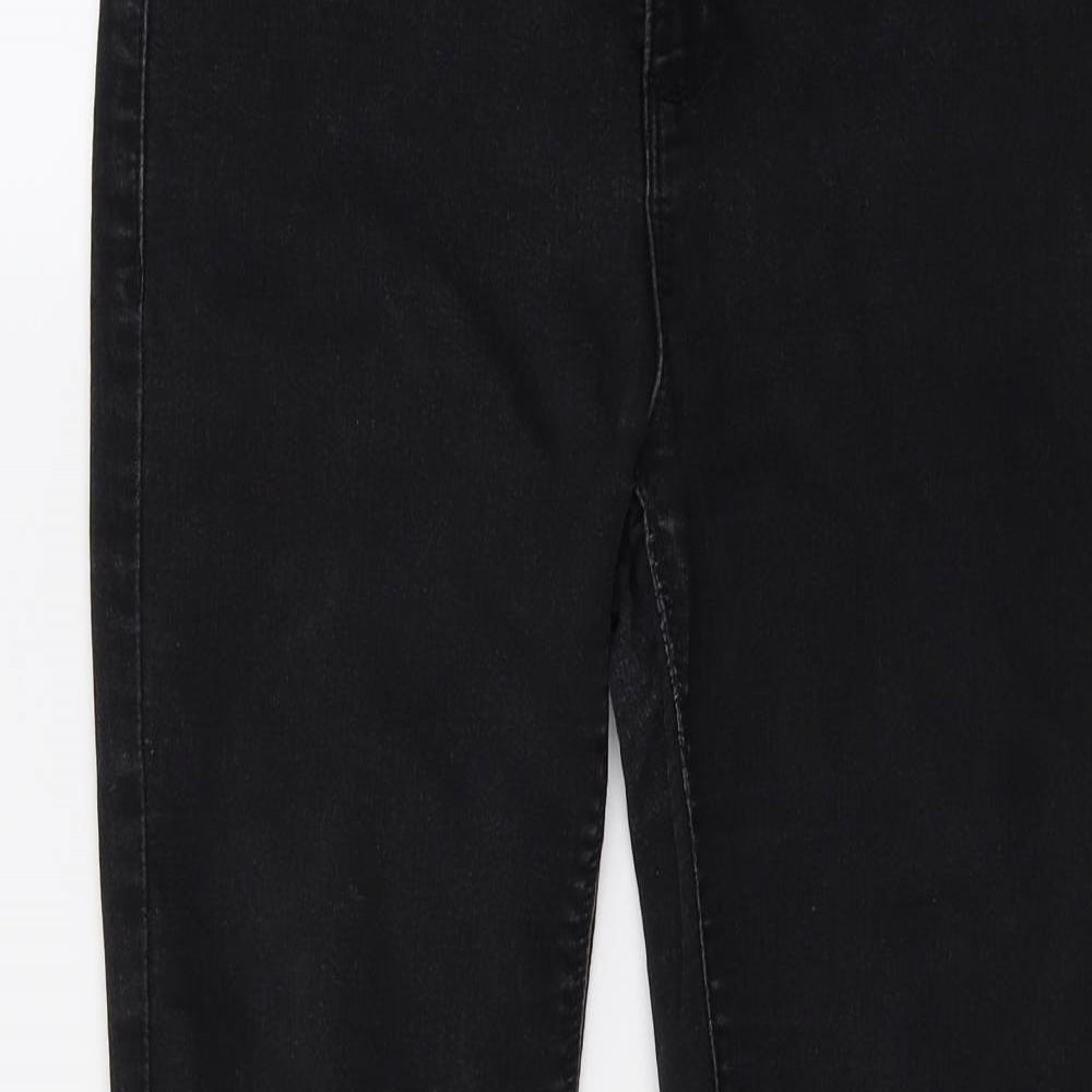 Dorothy Perkins Womens Black  Denim Skinny Jeans Size 12 L26 in