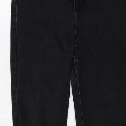 Dorothy Perkins Womens Black  Denim Skinny Jeans Size 12 L26 in