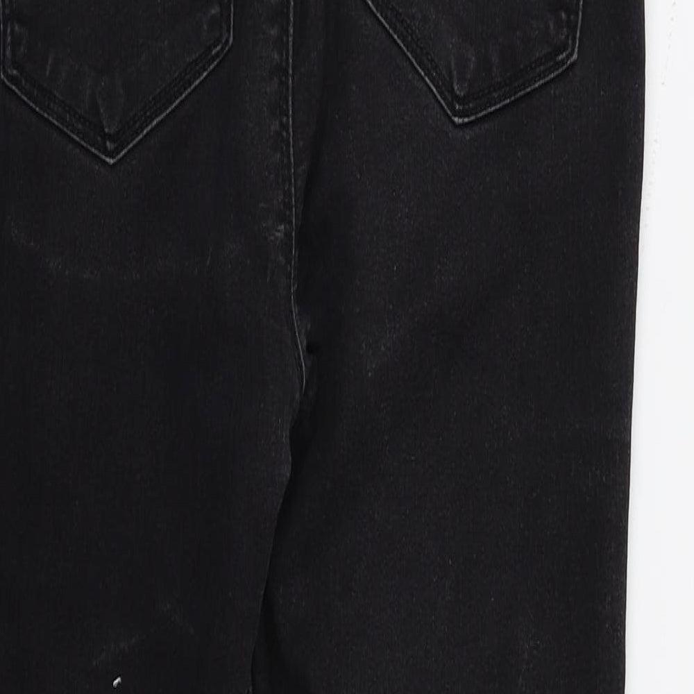 Dorothy Perkins Womens Black  Denim Skinny Jeans Size 12 L26 in