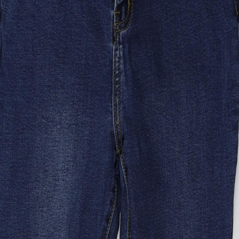 Womens UK Size 12 Momokrom Regular Fit Skinny Blue Jeans