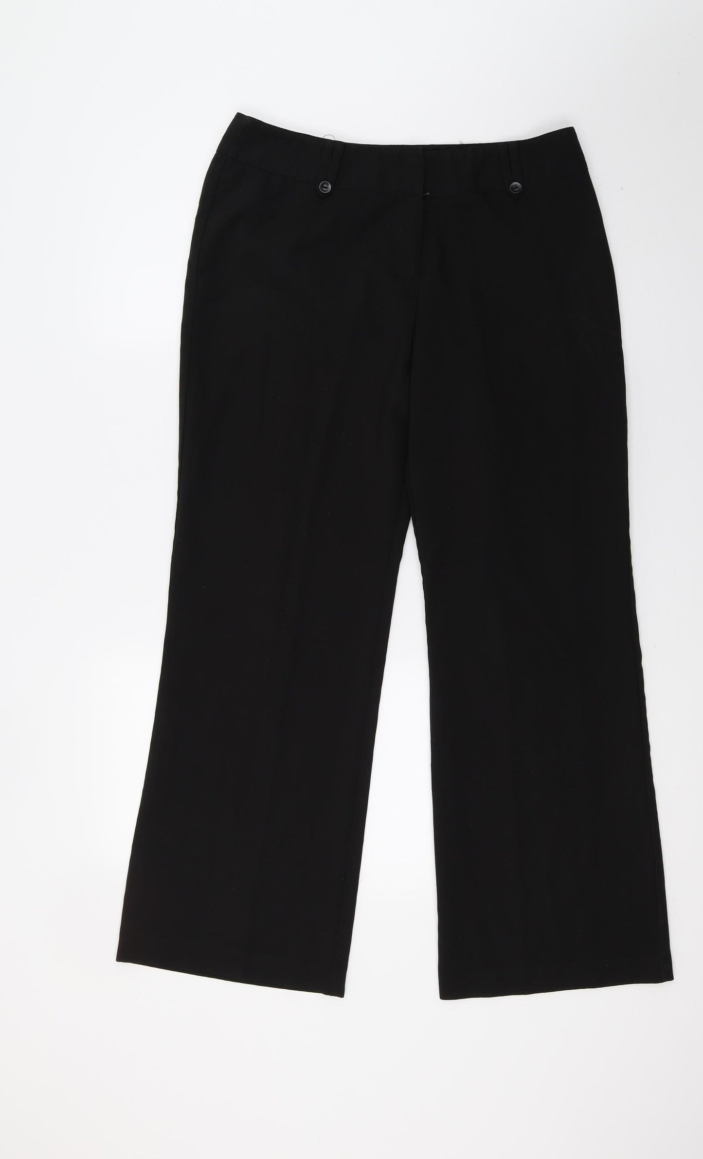 Womens UK Size 12 Dorothy Perkins Regular Fit  Black Trousers