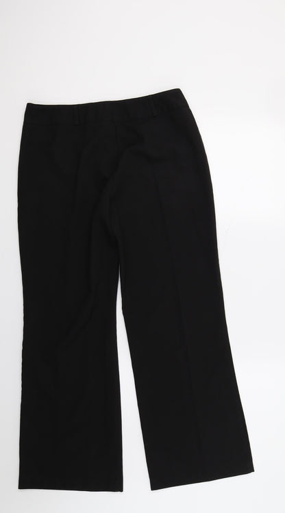 Womens UK Size 12 Dorothy Perkins Regular Fit  Black Trousers