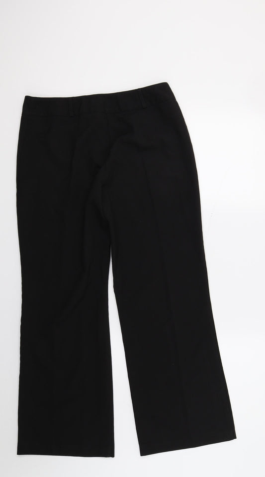 Womens UK Size 12 Dorothy Perkins Regular Fit  Black Trousers