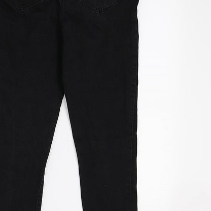 George Womens Black  Denim Skinny Jeans Size 12 L24 in