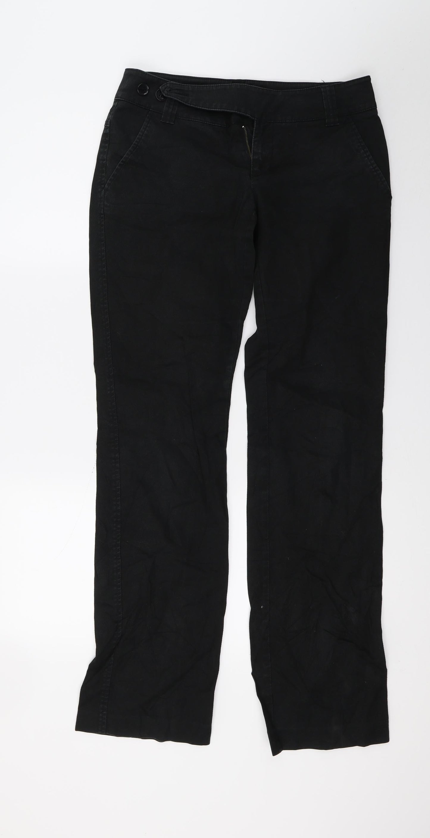 Mexx Womens Black  Denim Straight Jeans Size 6 L31 in