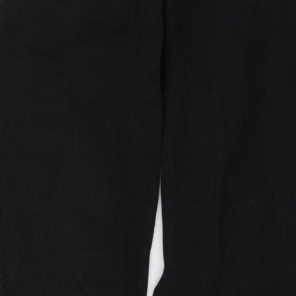 Mexx Womens Black  Denim Straight Jeans Size 6 L31 in