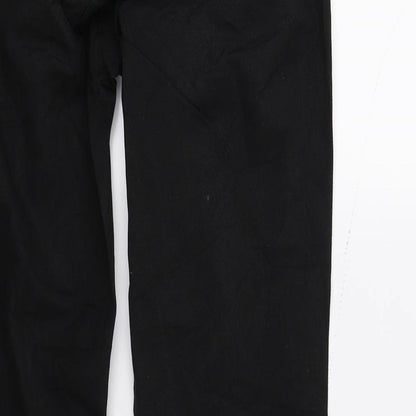 Mexx Womens Black  Denim Straight Jeans Size 6 L31 in