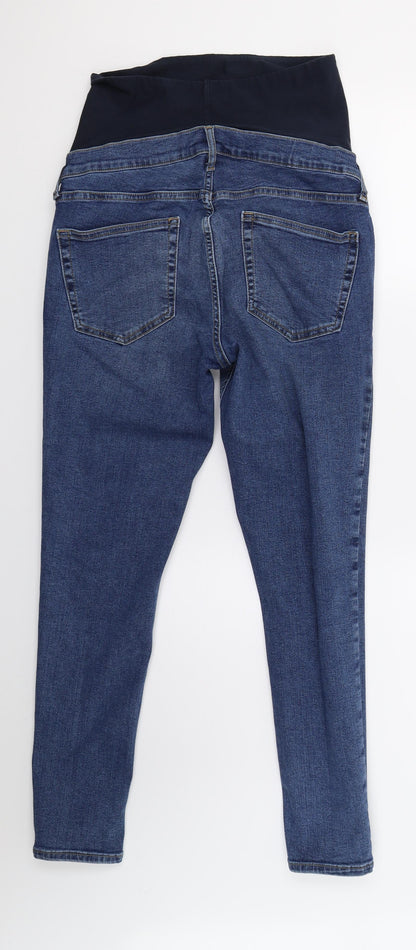 Topshop Womens Blue  Denim Skinny Jeans Size 10 L26 in