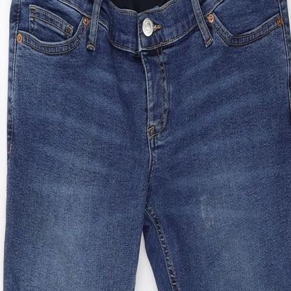 Topshop Womens Blue  Denim Skinny Jeans Size 10 L26 in