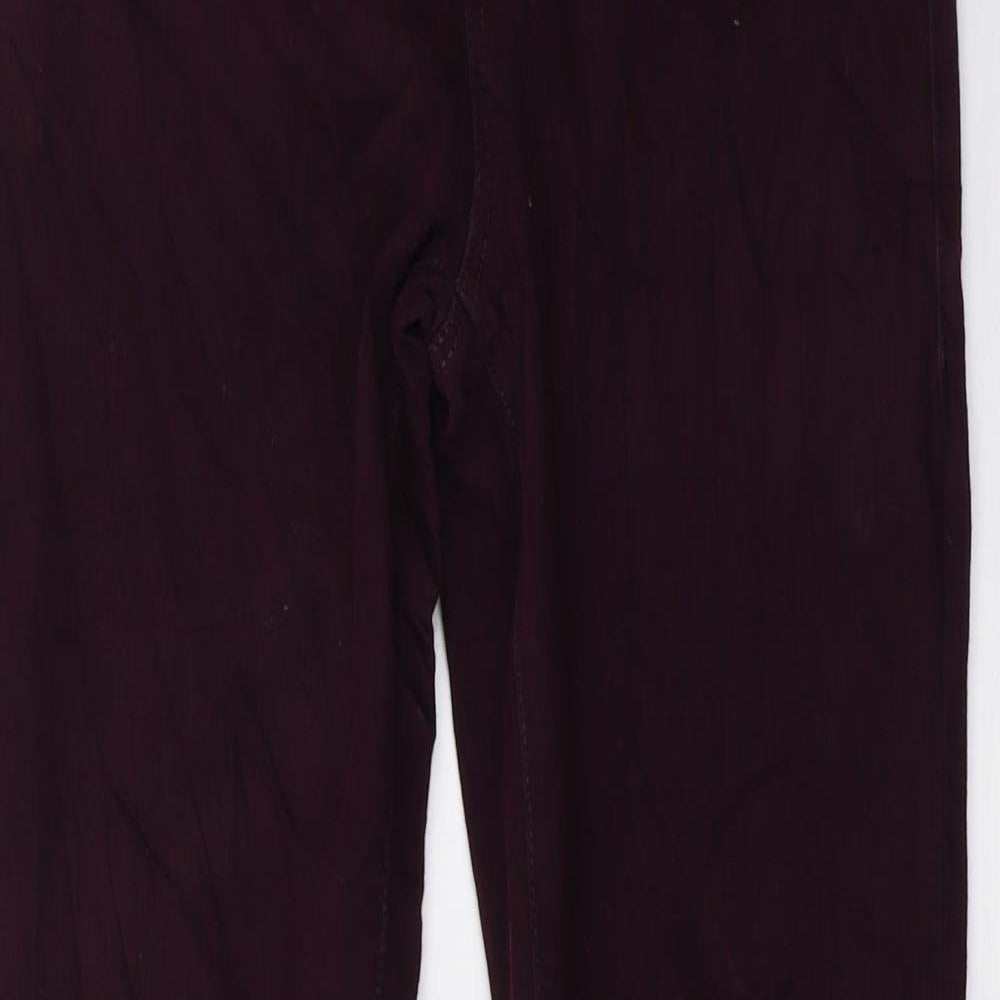 Topshop Womens Red  Denim Skinny Jeans Size 30 in L28 in