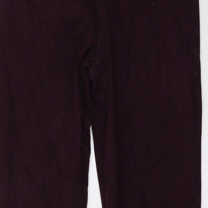 Topshop Womens Red  Denim Skinny Jeans Size 30 in L28 in