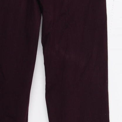 Topshop Womens Red  Denim Skinny Jeans Size 30 in L28 in