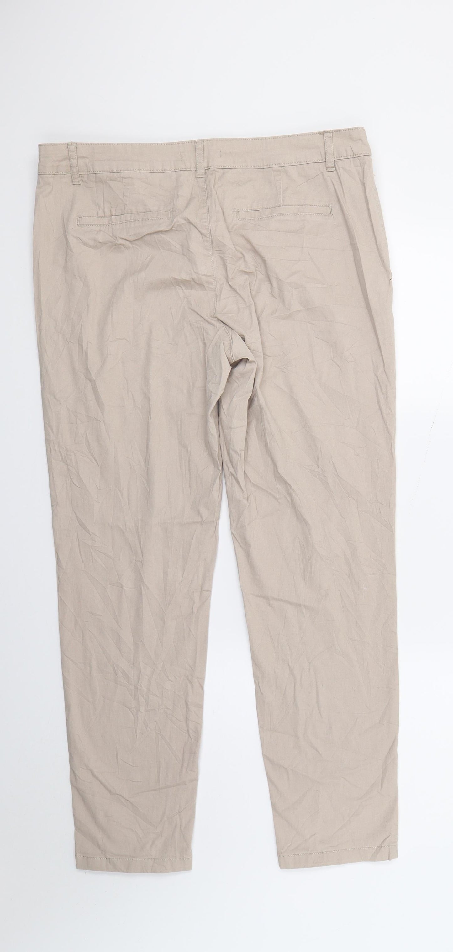 Monito Womens Beige   Trousers  Size 12 L26 in