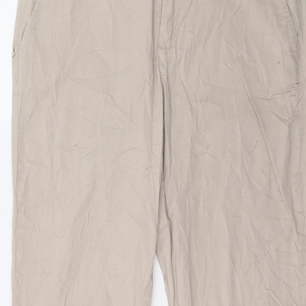 Monito Womens Beige   Trousers  Size 12 L26 in