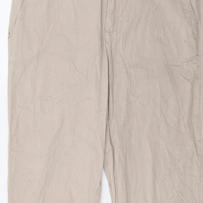 Monito Womens Beige   Trousers  Size 12 L26 in