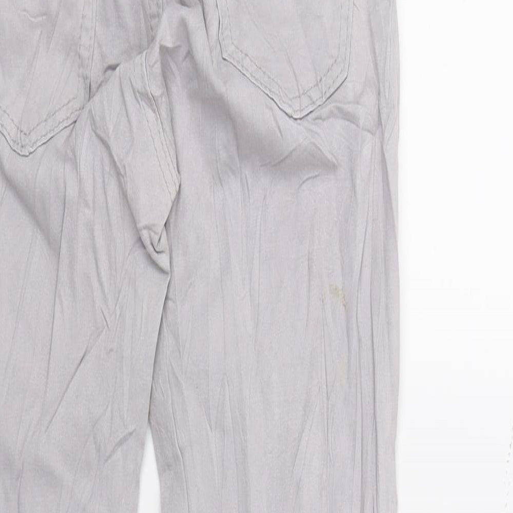 Womens UK Size 8 Preworn Regular Fit Skinny Grey Jeans