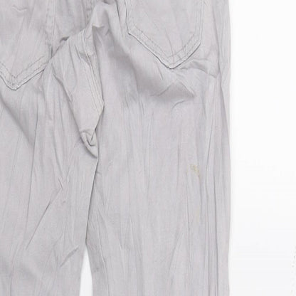 Womens UK Size 8 Preworn Regular Fit Skinny Grey Jeans