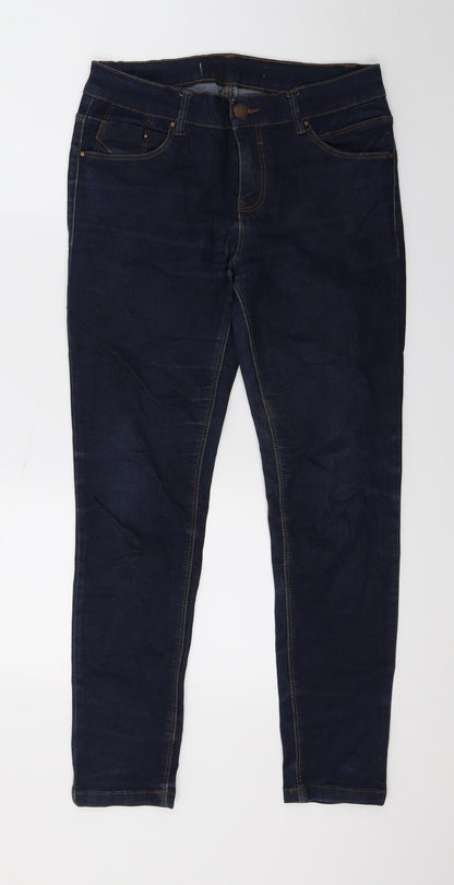 Womens UK Size 30 in Preworn Regular Fit Skinny Blue Jeans