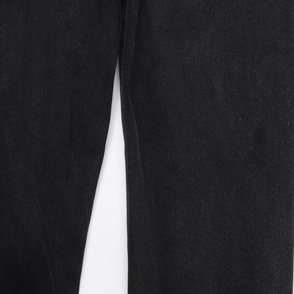 Mado Womens Black  Denim Straight Jeans Size L L29 in