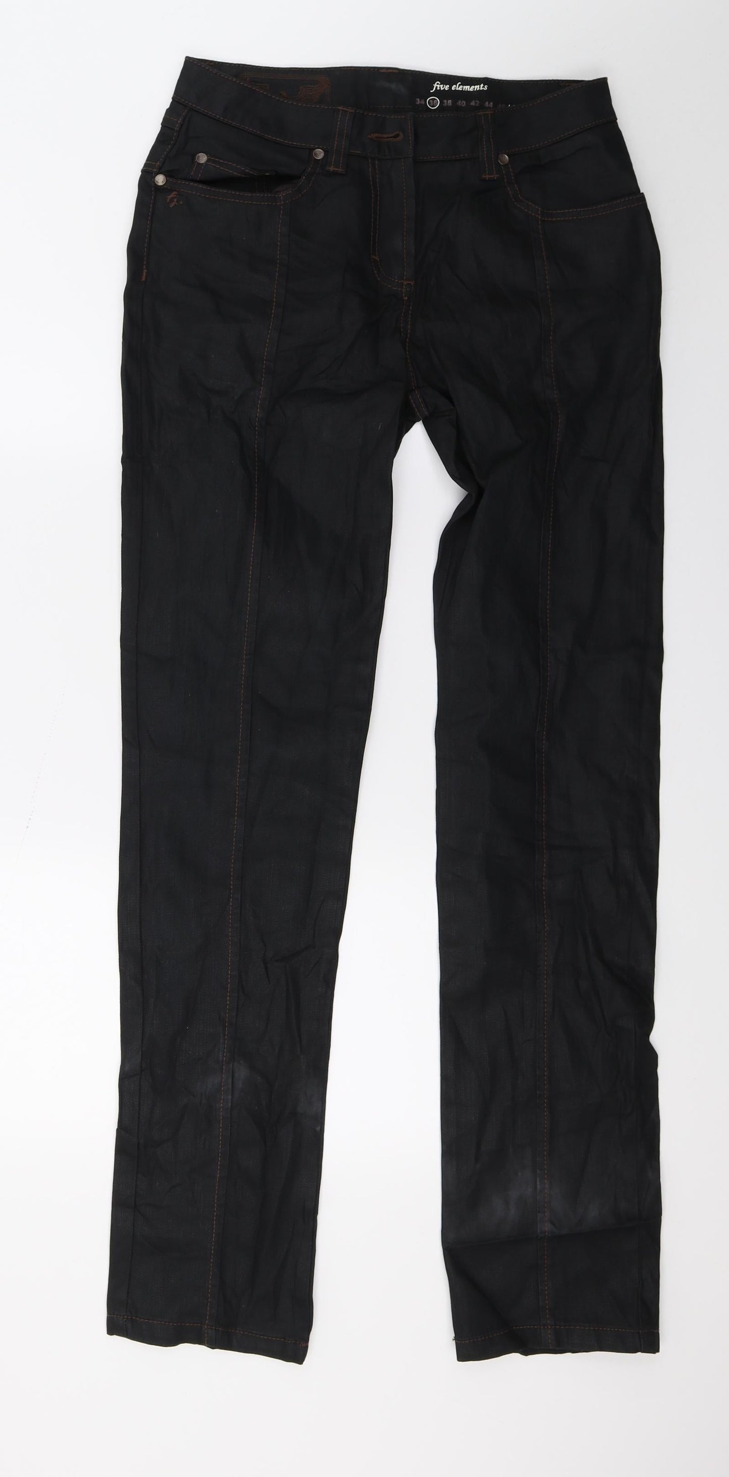 Five Elementz Womens Black  Denim Skinny Jeans Size 8 L33 in
