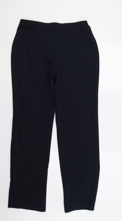 Womens UK Size 10 Marks and Spencer Regular Fit  Blue Trousers