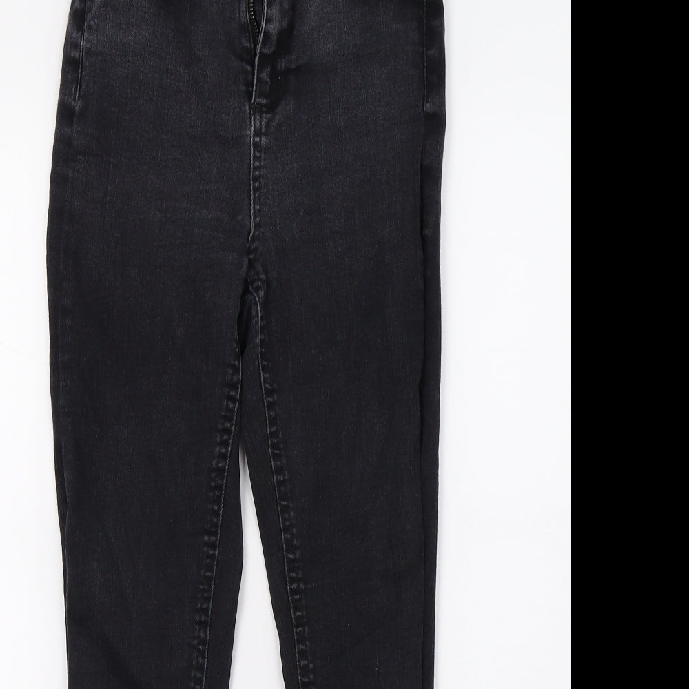 Miss Selfridge Womens Black  Denim Skinny Jeans Size 6 L23 in