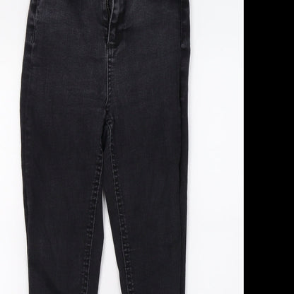 Miss Selfridge Womens Black  Denim Skinny Jeans Size 6 L23 in