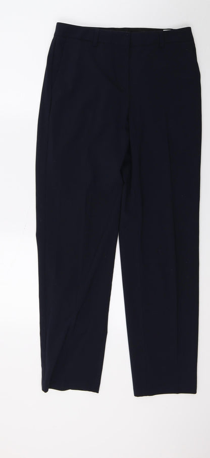 Womens UK Size 10 Marks and Spencer Regular Fit  Blue Trousers