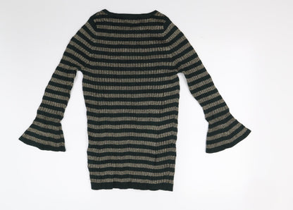 Womens UK Size 14 NEXT Green Pullover Jumper
