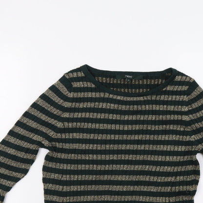 Womens UK Size 14 NEXT Green Pullover Jumper