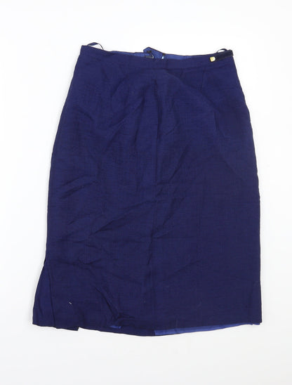 Preworn Womens Blue   A-Line Skirt Size 28