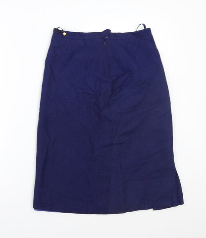 Preworn Womens Blue   A-Line Skirt Size 28