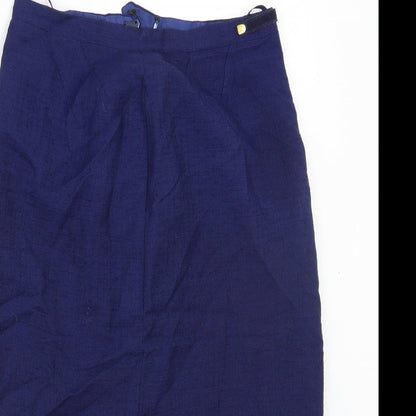 Preworn Womens Blue   A-Line Skirt Size 28