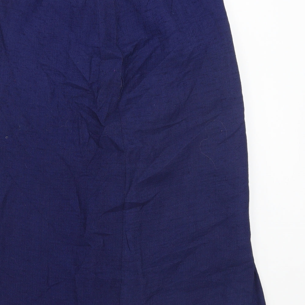 Preworn Womens Blue   A-Line Skirt Size 28