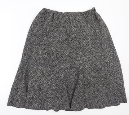 Preworn Womens Black   A-Line Skirt
