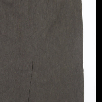 ELVI Womens Green   A-Line Skirt