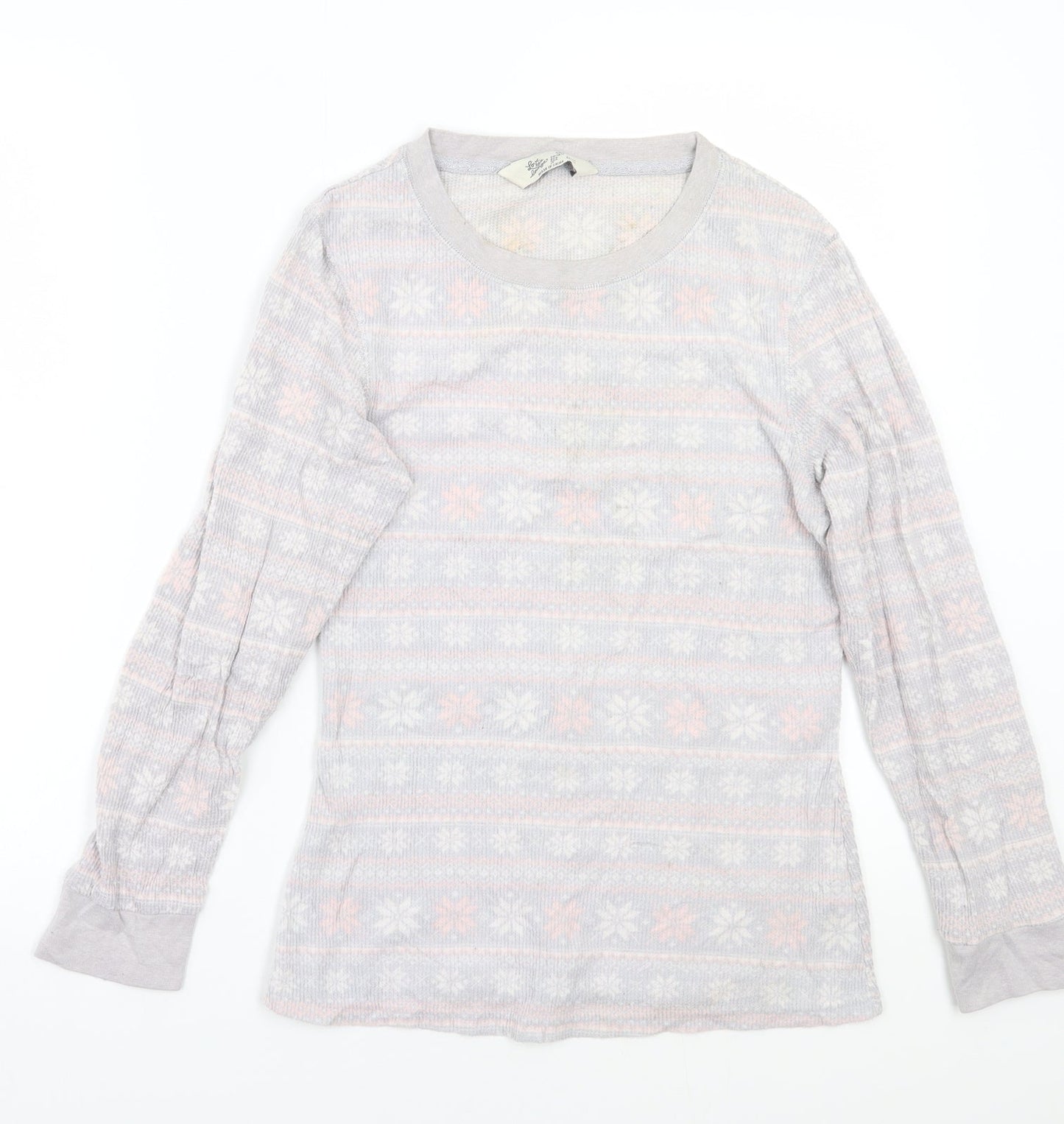Love to lounge Womens Grey  Rayon Babydoll Pyjama Top Size S
