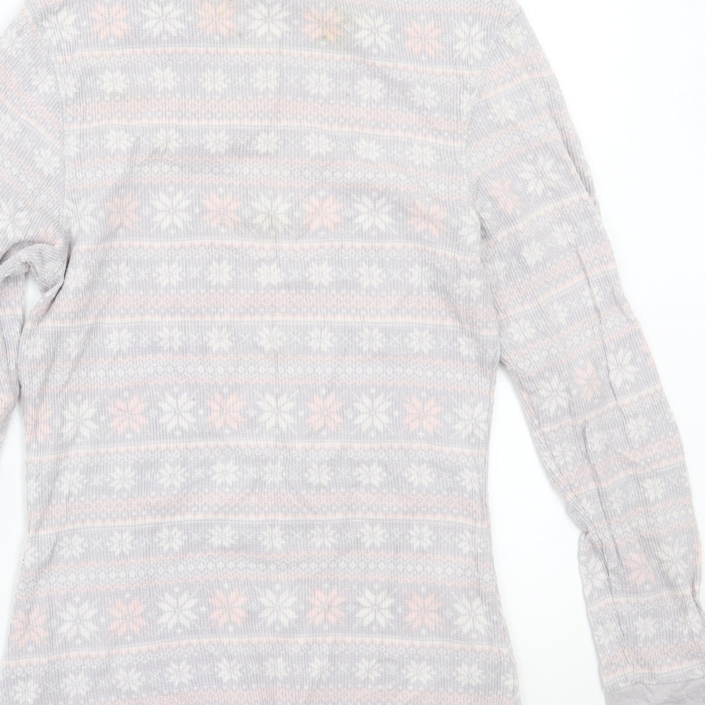 Love to lounge Womens Grey  Rayon Babydoll Pyjama Top Size S
