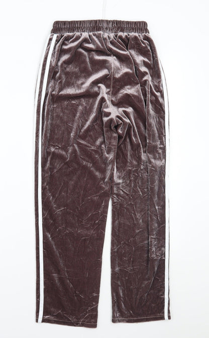 Womens UK Size 8 Preworn Regular Fit Sweatpants Purple Trousers