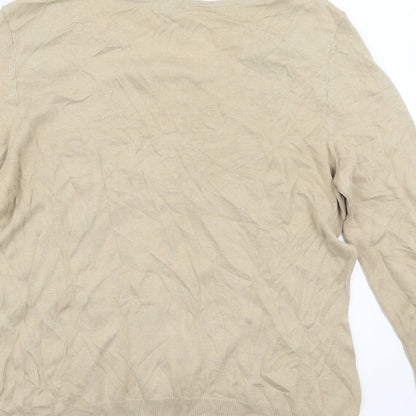 Womens UK Size L H&M Beige Cardigan Jumper