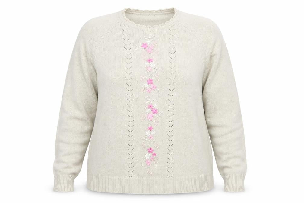 Womens UK Size 16 Berkertex Beige Pullover Jumper
