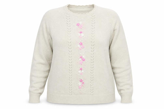 Womens UK Size 16 Berkertex Beige Pullover Jumper