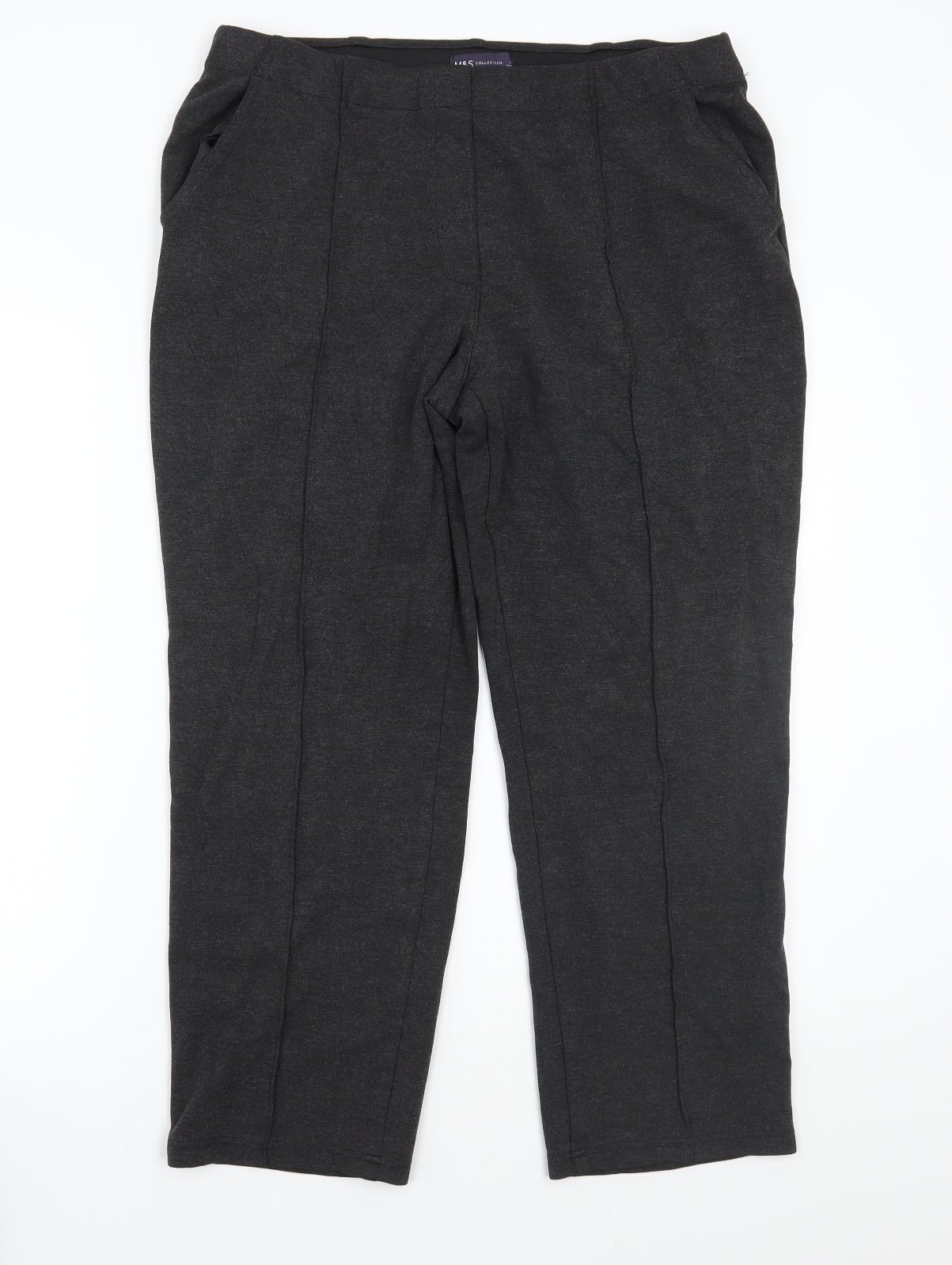 Womens UK Size 16 Marks and Spencer Regular Fit  Grey Trousers