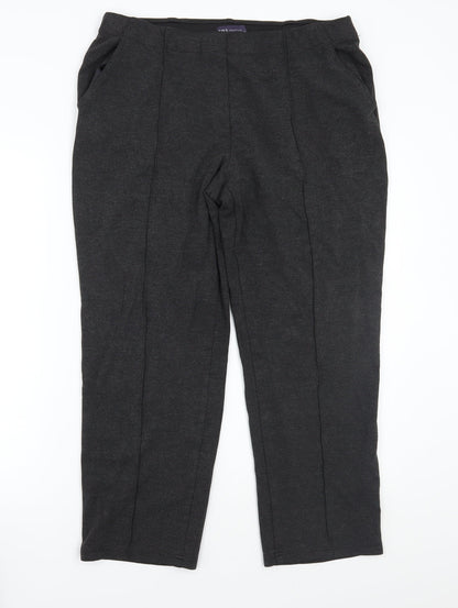 Womens UK Size 16 Marks and Spencer Regular Fit  Grey Trousers