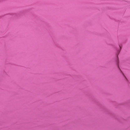Poppy Womens Pink   Basic T-Shirt Size 16