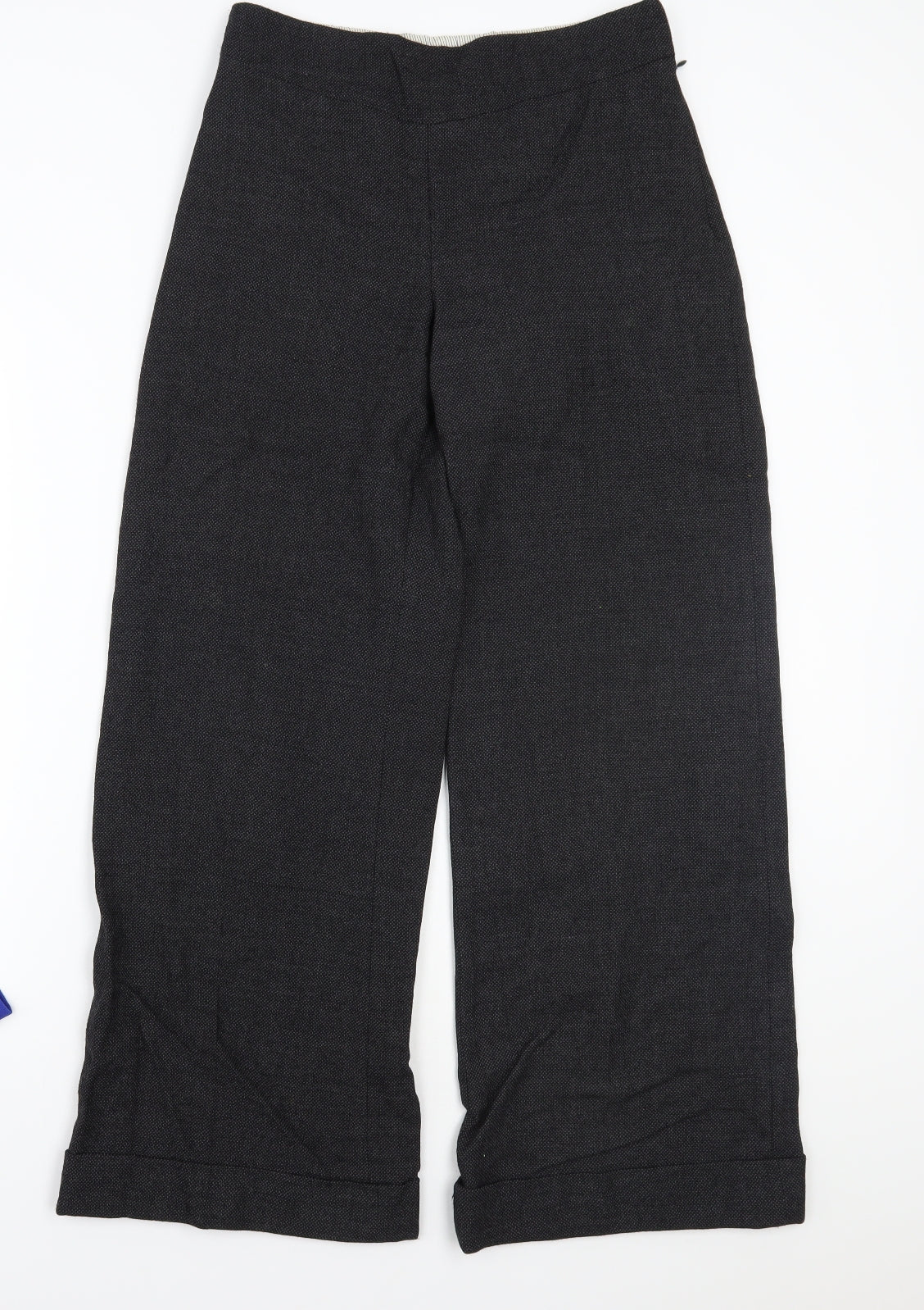 Womens UK Size 10 Preworn Regular Fit  Black Trousers