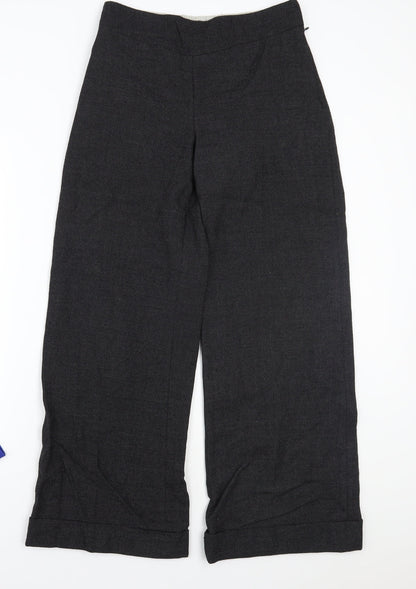 Womens UK Size 10 Preworn Regular Fit  Black Trousers